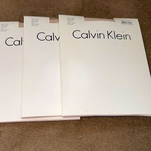 Calvin Klein White Tights Set. ALL FOR ONE PRICE